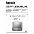 SYMPHONIC CWF719 Instrukcja Serwisowa